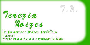 terezia moizes business card